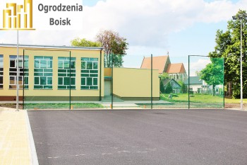 Boisko sportowe - Osłaniająca boisko dookoła - Osłaniające siatki ochronne